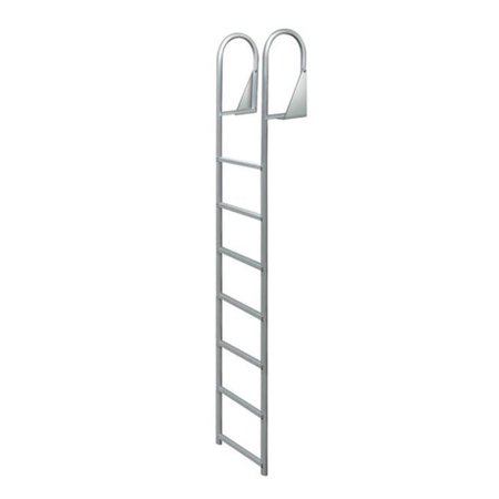 JIF MARINE JIF Marine DJW7 7 Step Anodized Aluminum Swinging Dock Ladder DJW7